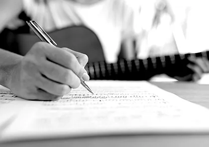 Ecriture de vos paroles de chansons